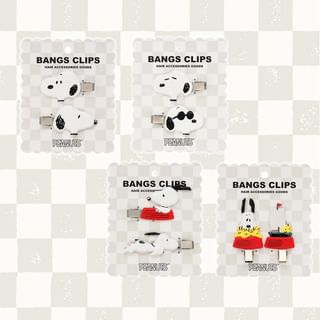 Ganchos para el pelo Shobido Peanuts Snoopy para flequillo (juego de 2) Tipo C