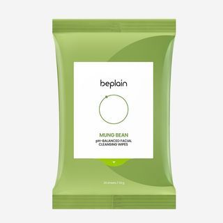 Toallitas faciales limpiadoras de equilibrio de pH con frijoles mung beplain