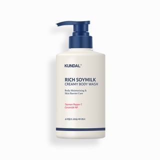 Jabón corporal rico en leche de soja Kundal, 500 ml