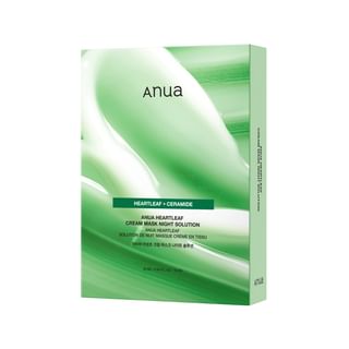 Kit de mascarilla nocturna Anua con extracto de hoja de corazón 2024 - 25ml x 10 hojas