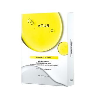 Set de mascarilla en sérum Anua 2024 con vitamina C para imperfecciones - 25 ml x 10 hojas