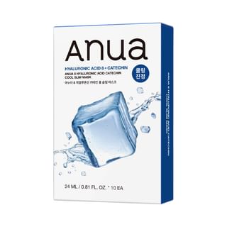 Set de máscara Anua - Máscara fresca con ácido hialurónico y catequinas