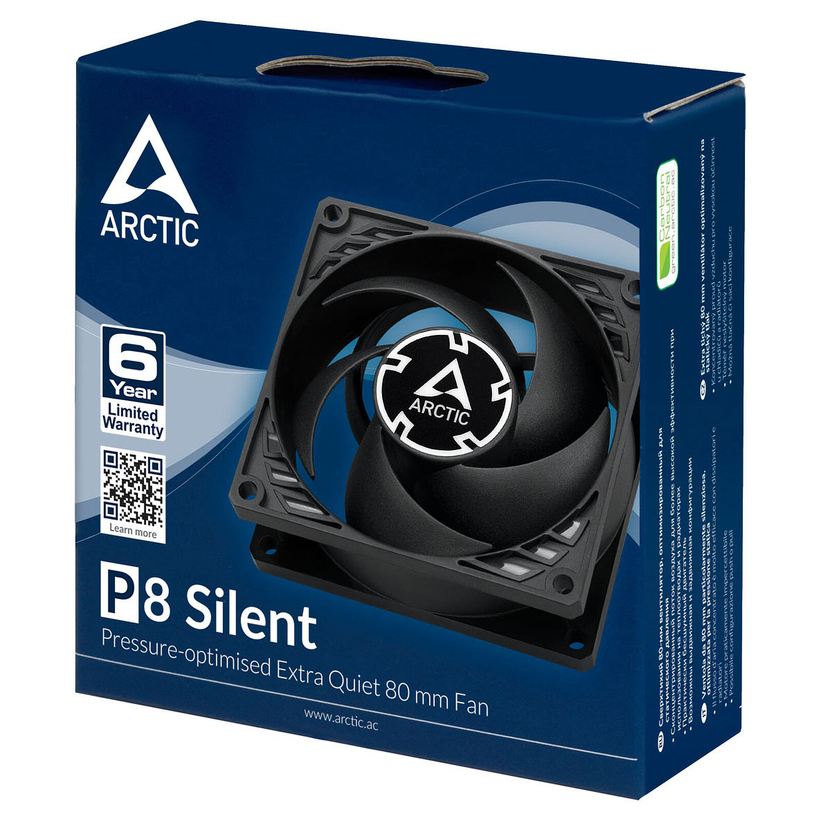 Arctic P8 Silent (Black) 