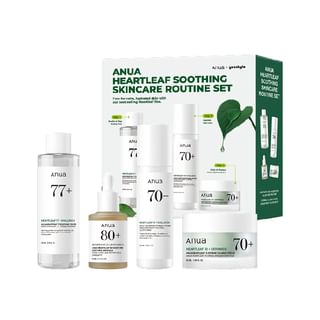 Kit de routine apaisante Anua à l'extrait d'Houttuynia Cordata
