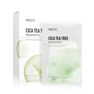 Set de mascarillas relajantes de Nacific con árbol del té y cicadella
