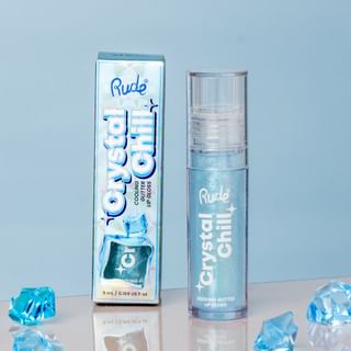 Brillo labial gliterante enfriante Crystal Chill de Rude Cosmetics - 4 colores Reina de Hielo - 5 ml
