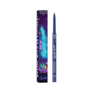 Rude Cosmetics - Liner retráctil micro 'Ciudad de luces parpadeantes' - 7 colores ondulados azul marino