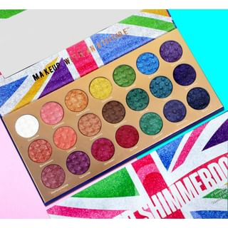 Paleta de sombras brillantes para ojos 21 tonos Rude Cosmetics United Shimmerdom 25,2g