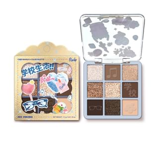 Paleta de cosméticos Rude Cosmetics Chibi Manga - Colección 9 colores, Puppy Love (7,2 g)