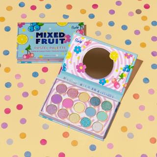 Paleta de maquillaje Rude Cosmetics - Frutas mezcladas - Tonos pastel - 15g