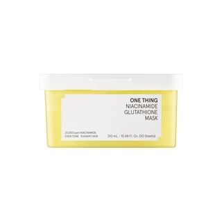 Mascarilla ONE THING con Nicotinamida y Glutatión, tamaño jumbo, 30 hojas