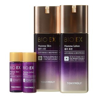 Kit de soins de la peau TONYMOLY Bio EX Homme (Tonique, Lotion, Échantillons)