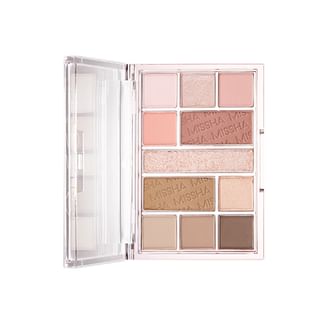 Paleta MISSHA Mood Moment - 11 sombras de ojos, rubor y contorno en 1 producto #01 Rosy Rooftop
