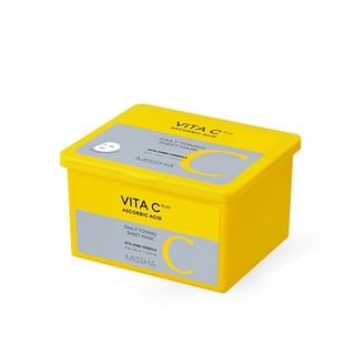 Máscara facial diaria de tonificación Vita C Plus MISSHA (30 hojas)