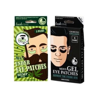 lookATME Men's Gel Eye Patches - Charcoal & Collagen