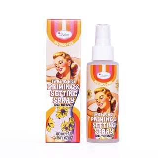Lote de fijador y prebase theBalm Twice as Nice - 100 ml