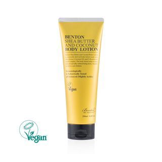 Leche corporal de mantequilla de karité y coco Benton