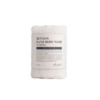 Toalla de cuerpo para lavado y exfoliación con papel coreano Hanji de Benton