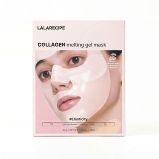 Kit de mascarilla de colágeno Lalarecipe, 40g x 4 hojas
