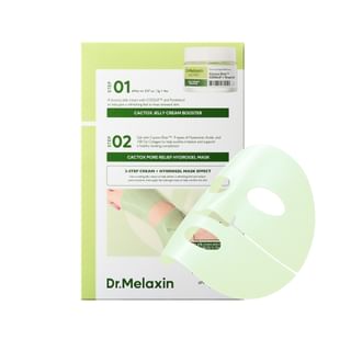 Dr. Melaxin Cactox Jelly Cream Booster & Pore Relief Hydrogel Mask Set