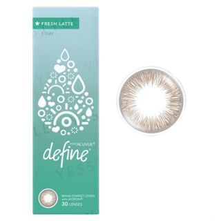 Lentes de contacto Acuvue 1 Día Define Frescas, Color Latte, Paquete de 30 (P-0.75)