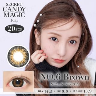 Lentes de color secreto Candy Magic - Marrón, 20 unidades (P-6.50)