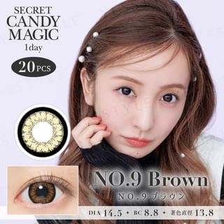 Lentes de color secreto Candy Magic - Marrón, 20 uds (P-6.50)