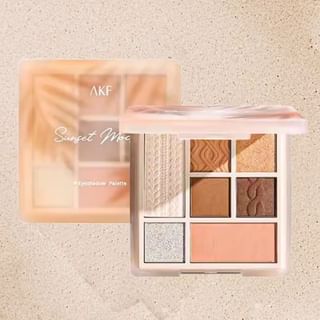 Paleta de sombras de ojos de 7 colores AKF Sunset Mocha #02 - 9g