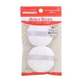 Set de 2 esponjas de algodón Chantilly Rosy Rosa