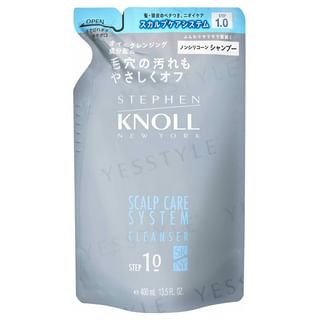 Sistema de cuidado del cuero cabelludo Kose Stephen Knoll - Champú refrillable, 400 ml