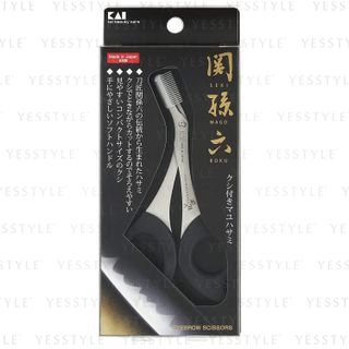 Tijeras de cejas KAI Seki No Magoroku con peine, 1 unidad