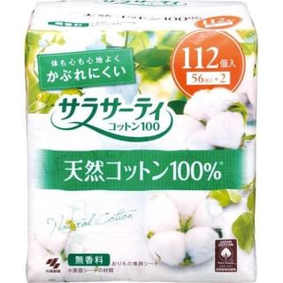 Protector higiénico Kobayashi Sarasati de algodón 100%, 112 unidades