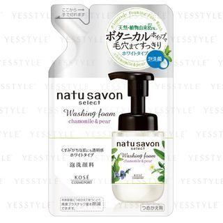 Mousse nettoyante Kose Natu Savon Sélection Camomille et Pêre 160ml