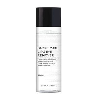 Limpiador de maquillaje para labios y ojos MILKYDRESS Barbie, 100 ml