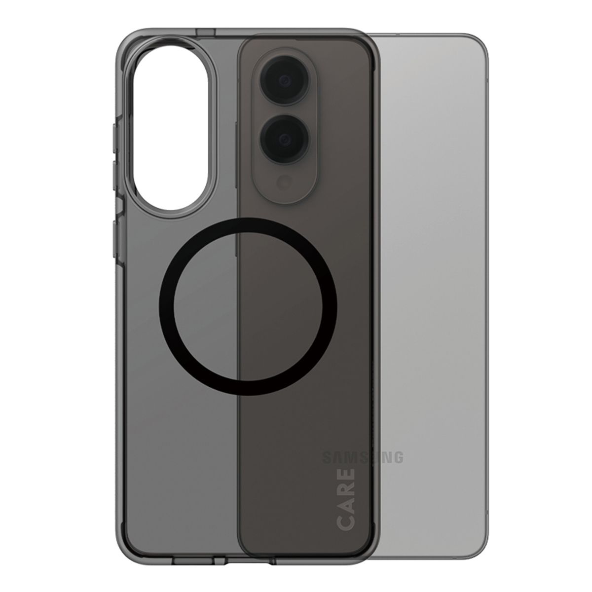 CARE by PanzerGlass Urban Combat Samsung Galaxy S25 Edge Case - Smoke/Black