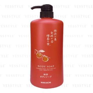 Jabón corporal líquido Nakachi con tanino de persimón y arcilla blanca, 600 ml
