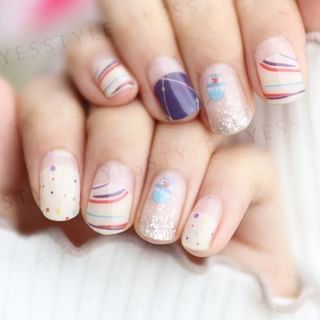Calcomanías de vela acuática Lunacaca para uñas (24 unidades)