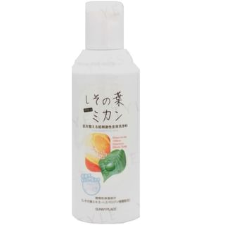 Champú y gel de ducha Sunnyplace Shi-so-no-ha Plus con extracto de hojas de perilla y extracto de naranja mandarina, 180 ml