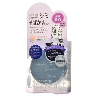 Polvo compacto BCL Clear Last Alta Cobertura Iluminador SPF 40 PA+++ 12g
