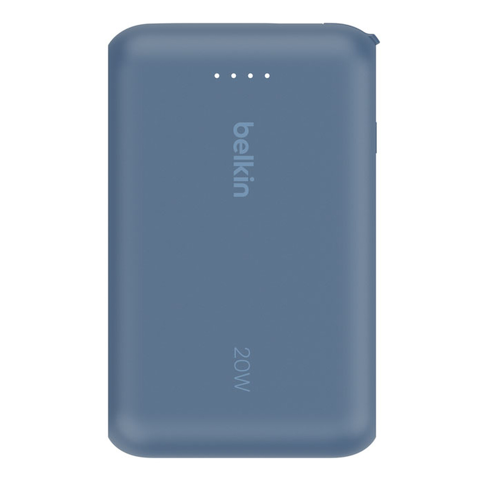Batería externa Belkin 10K 20W con cable USB-C integrado (Azul)