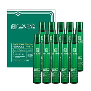 Set de ampollas para el cuero cabelludo Ottie Floland Biotina - 13 ml x 10 uds.
