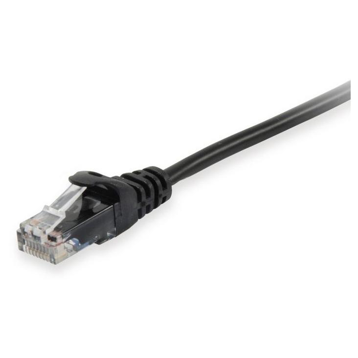 Equip Network Cable - Cat6a U/UTP (UTP) - 1m, Black
