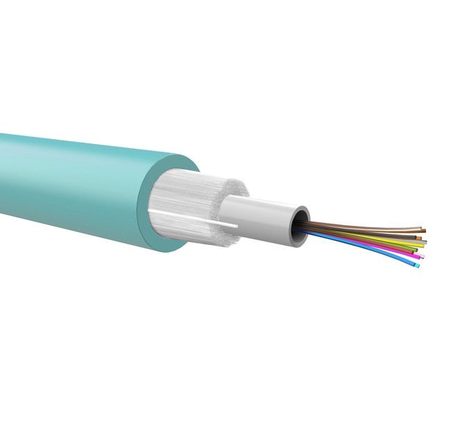 Cavo Fibra Ottica 8 Fibre OM3 Multimodale Aqua Resistente all'Acqua LSZH