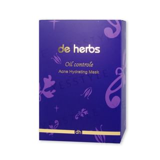 Máscara hidratante de control de aceite contra el acné de De Herbs (6 unidades)