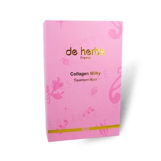 Máscara de tratamiento de leche de colágeno de de herbs, 6 unidades