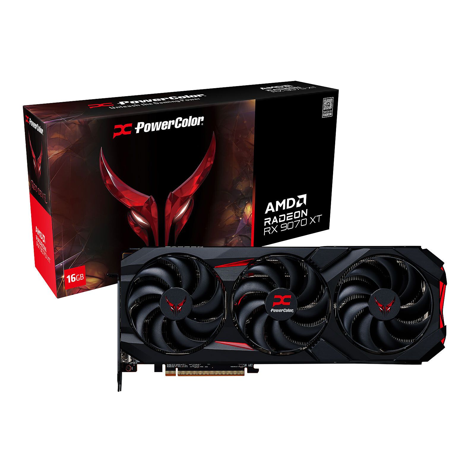 PowerColor Red Devil RX 9070 XT Spectral White GPU