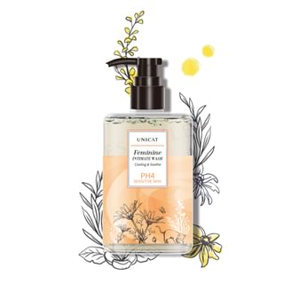 Limpiador íntimo UNICAT, Fragancia de bergamota, 200ml