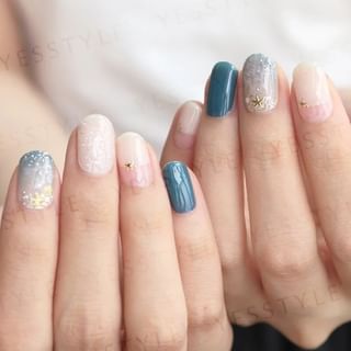 Pegatinas de arte de uñas Lunacaca (24 unidades) - Mares Brillantes