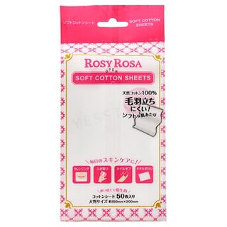 Hojas de algodón suaves Chantilly Rosy Rosa (50 unidades)