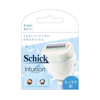 Réfill de lames de rasage Schick Japon Intuition pour peau humide (3 pièces)